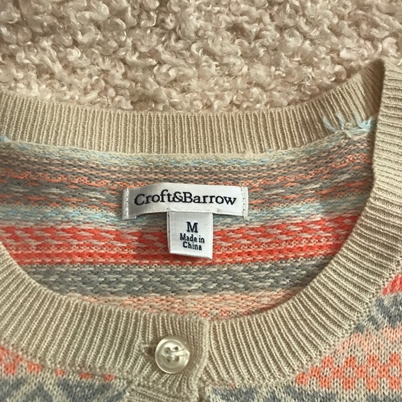 Cardigan, long-sleeve, print, size medium. - Picture 4 of 4